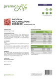 Protein Fruchtgummi Erdbeere (5 Packungen) - Premio Life | Gesundheit und Lifestyle