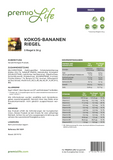 Kokos-Bananen Riegel (5 Stk.) - Premio Life | Gesundheit und Lifestyle